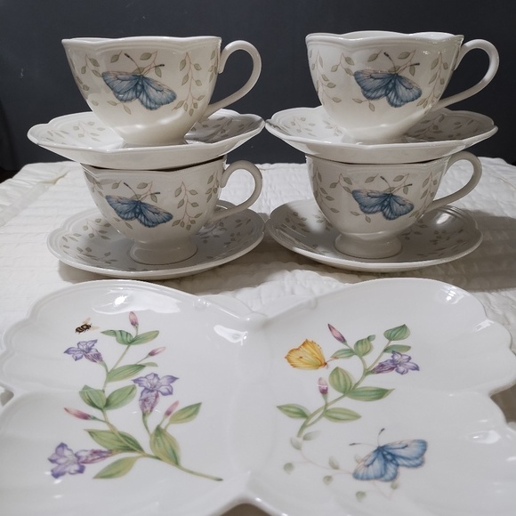 Lenox Other - LENOX Butterfly Meadow Tea cup Set and Plate